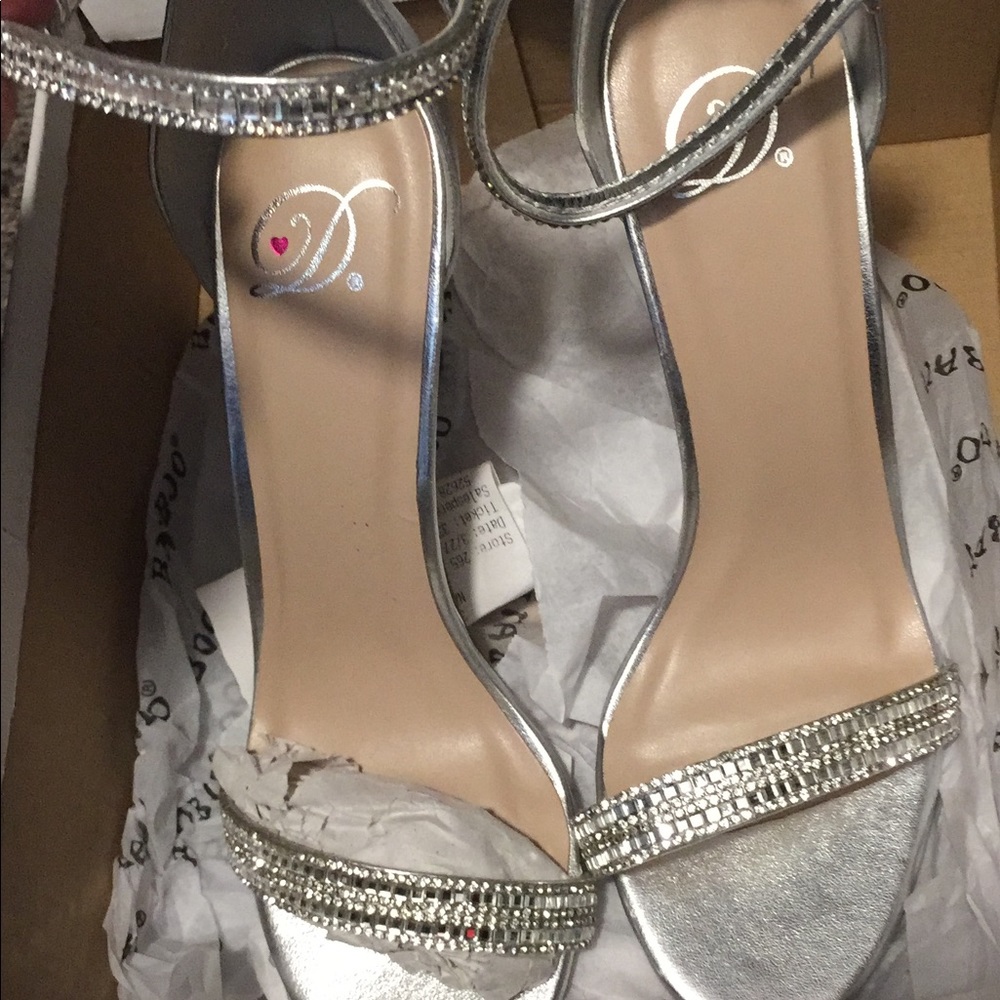 Silver heels